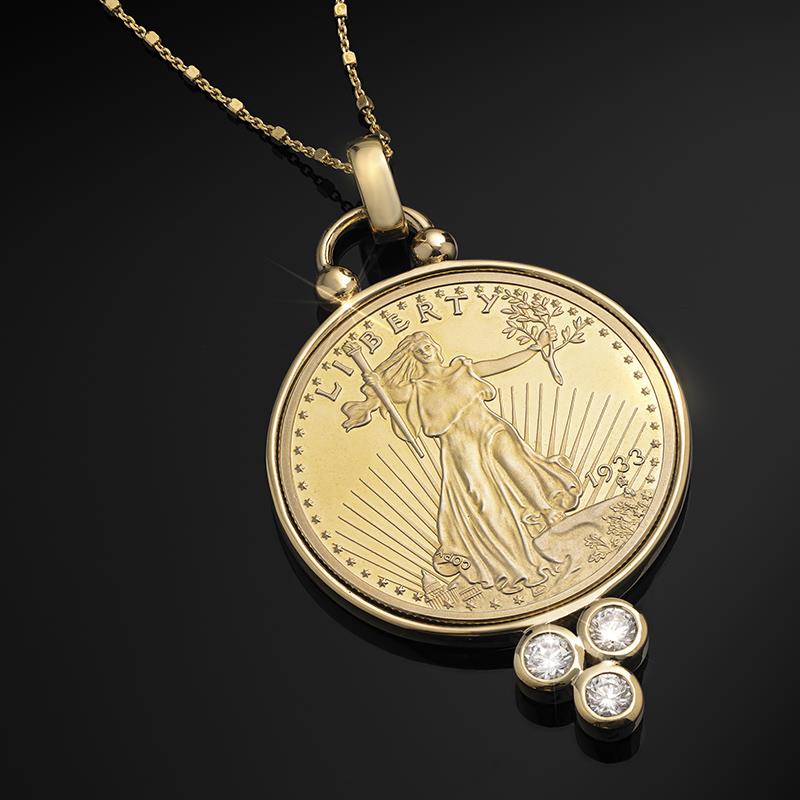 1933 Double Eagle Replica Coin Pendant